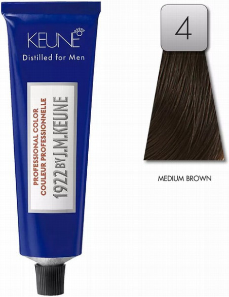 KEUNE 1922 Nr 4.0 - mellanbrun hårfärg 60 ml