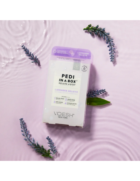 VOESH - PEDI IN A BOX Fotset Lavendel Lindrar, lugnar, 4 produkter