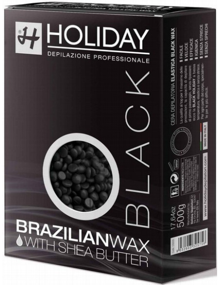 HOLIDAY BRAZILIAN Vax flexibelt, pärlor (svart) 500g