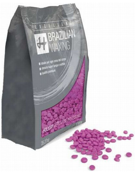 HOLIDAY EXCELLENT brasilianskt vax, flexibelt, pärlor Divine Dust 1kg