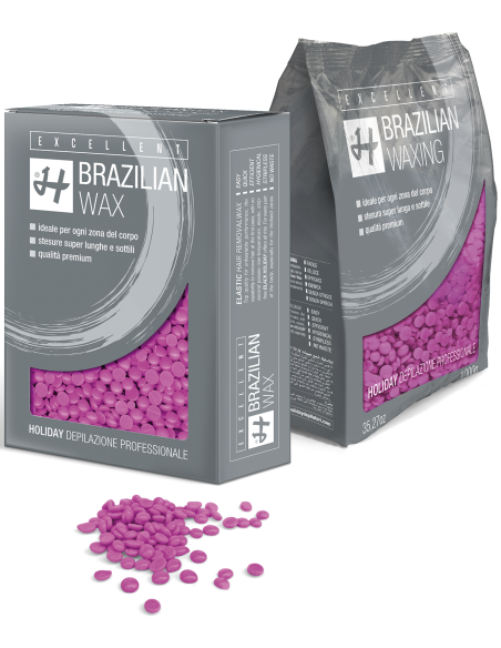 HOLIDAY EXCELLENT brasilianskt vax, flexibelt, pärlor Divine Dust 1kg