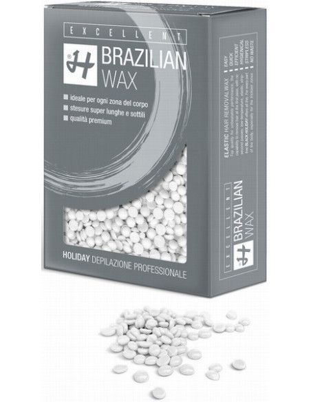 HOLIDAY EXCELLENT Brasilianskt vax, flexibelt, pärlor Extreme Purity 500g