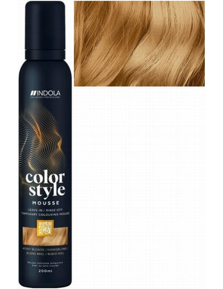 INDOLA COLOR STYLE MOUSSE Honungsblond hårfärgningsmousse 200ml