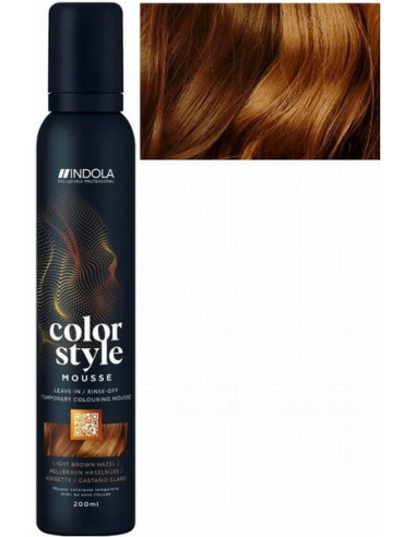 INDOLA COLOR STYLE MOUSSE Ljusbrun...