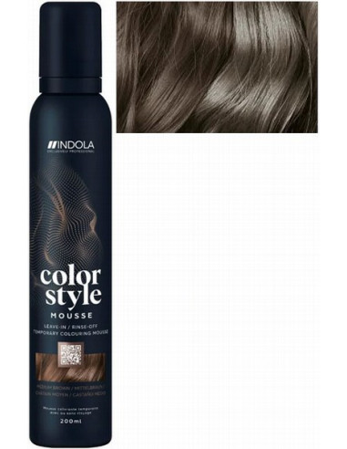 INDOLA COLOR STYLE MOUSSE Mellanbrun...