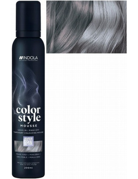 INDOLA COLOR STYLE MOUSSE Pearl Grey toning hårmousse 200ml