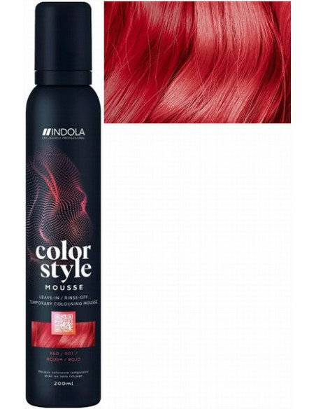INDOLA COLOR STYLE MOUSSE Rödfärgande hårmousse 200ml