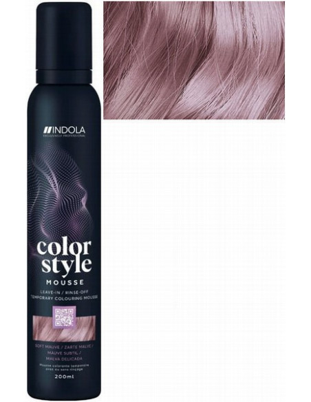 INDOLA COLOR STYLE MOUSSE Mjuk lila hårfärgningsmousse 200ml