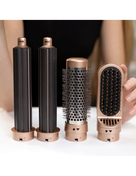 Hårtork PENTA multifunktionell, höghastighetsmotor, 5 utbytbara munstycken - 5 funktioner, 490 g