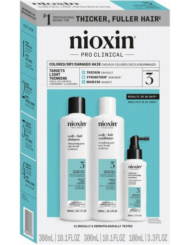 NIOXIN SYSTEM NO. 3 set för färgat...