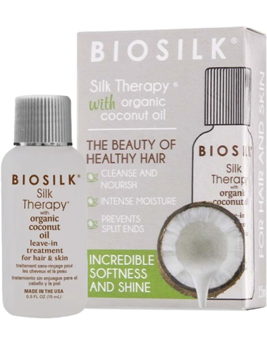 BIOSILK SILK Therapy - matu zīds ar organisko kokosriekstu eļļu 15ml