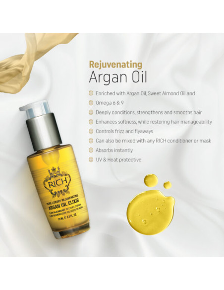 RICH Pure Luxury INTENSE MOISTURE Regenererande Arganoljeelixir 70ml