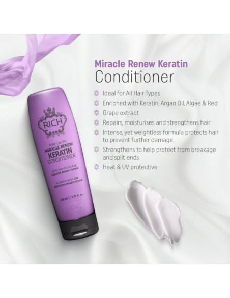 RICH Pure Luxury MIRACLE RENEW KERATIN Regenerating CC Balsam 200ml