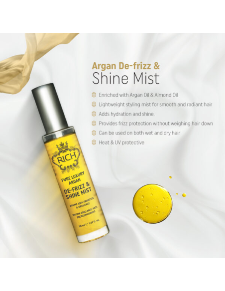 RICH Pure Luxury ARGAN Antifrizz-spray med arganolja 50ml