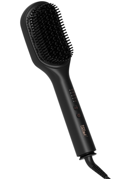Elektrisk hårborste-plattång Breeze, Jongenerator, Kallluft, Keramisk, svart