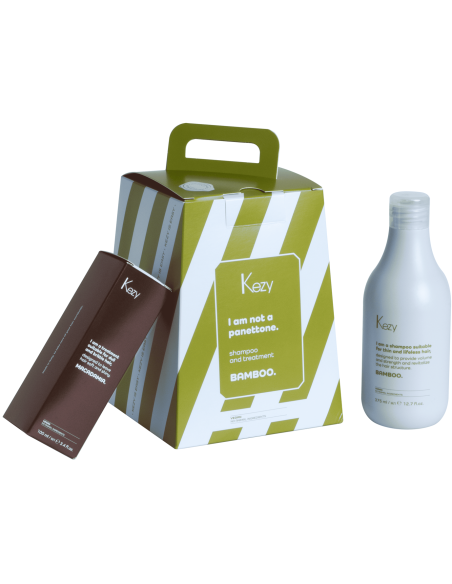 KEZY Set för tunt hårvård BAMBOO (Schampo 385ml + Olja 100ml)