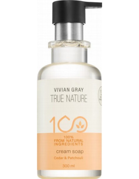 TRUE NATURE Krämig Handtvål (Ceder och Patchouli) 300ml