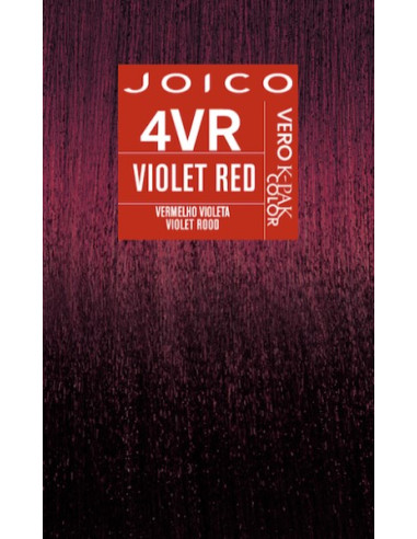 JOICO Vero-K 4VR - Violet Red noturīga matu krāsa 74ml