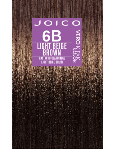 JOICO Vero-K 6B - Light Beige Brown noturīga matu krāsa 74ml