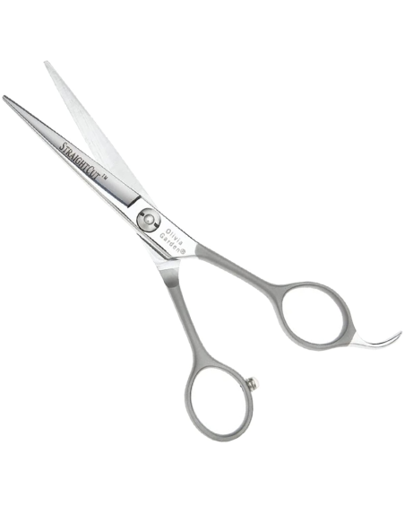 OLIVIA GARDEN Frisörsax STRAIGHT CUT, 13,5 cm, med fodral