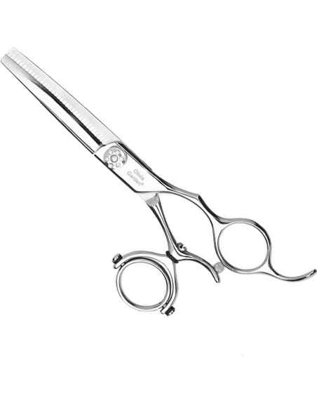 OLIVIA GARDEN Frisörsax SWIVEL CUT, 17 cm, med fodral