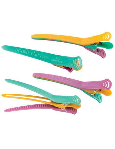 OLIVIA GARDEN Hårspännen, dubbla, blandade färger, 1 st