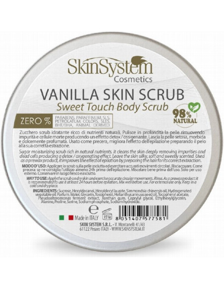 SkinSystem VANILLA SKIN Body Scrub (socker/vanilj) 500ml