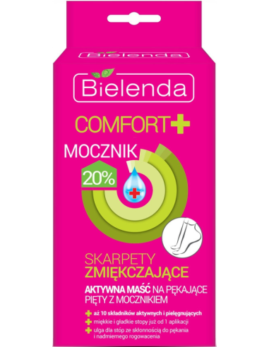 COMFORT + Socks for feet, softening, 20% urea 2x6ml