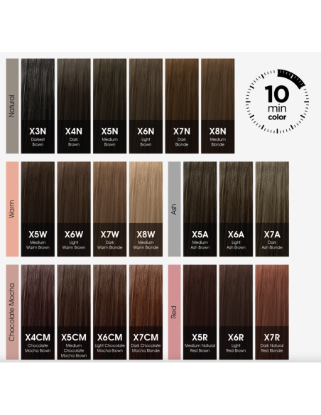 CHI COLOR EXPRESS färg X7W varm mörkblond 89g