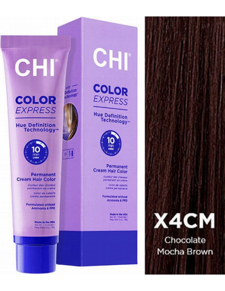CHI COLOR EXPRESS färg X4CM chokladmockabrun 89g