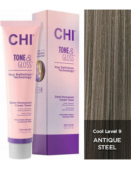 CHI TONE & GLOSS - Antikstål 89g