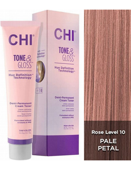 CHI Tone & Gloss demi-permanent hårtoning Pale Petal 89 g