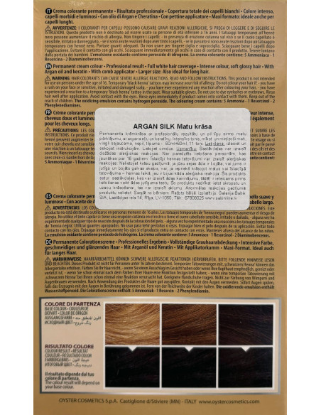 ARGAN SILK Hårfärg 1.0, svart 60+60ml