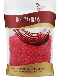 Hårdvax, pärlor, jordgubb 100g