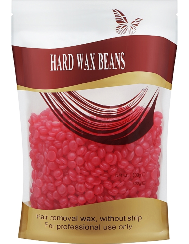 Hårdvax, pärlor, jordgubb 100g