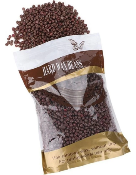 Hårdvax, pärlor 500g, choklad