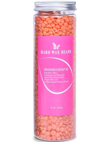 Hårdvax, pärlor, Rosé 400g