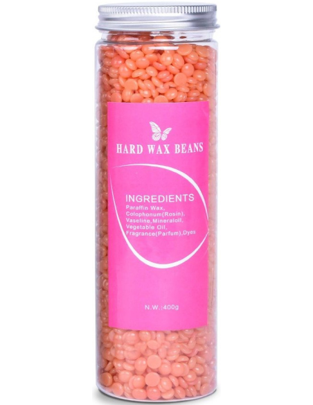 Hårdvax, pärlor, Rosé 400g