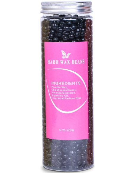 Hårdvax, pärlor, svart 400g