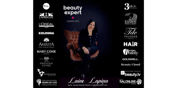 "Beauty Expert Award" Gada balvas skaistumkopšanas nozares profesionāļiem.